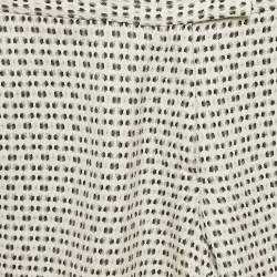 Joseph Black/White Patterned Cotton Pants S