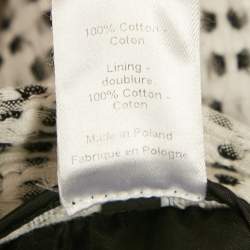 Joseph Black/White Patterned Cotton Pants S