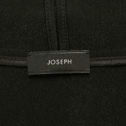 Joseph Black Crepe Metal Detail Sleeveless Top L