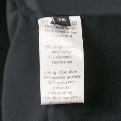 Pre Owned Joseph Black Wool Single Breasted Blazer S