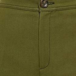 Joseph Green Wool Gabardine Wide-Leg Trousers L