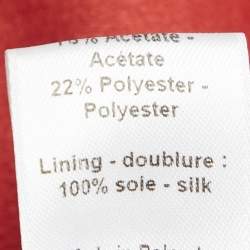 Pre Owned بلوزة جوزيف كريب أحمر حافة خام تفاصيل ميديوم