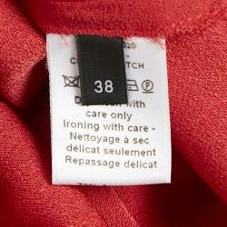 Pre Owned بلوزة جوزيف كريب أحمر حافة خام تفاصيل ميديوم