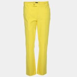 Joseph Yellow Viscose Blend Chino Pants M