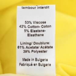 Joseph Yellow Viscose Blend Chino Pants M