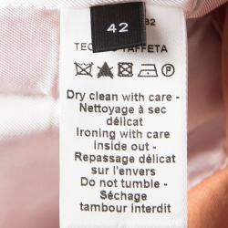 Pre Owned جاكيت جوزيف زيرو تيكنو تافيتا برتقالي بحواف متباينة وهودي L