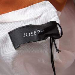 Joseph Orange Techno Taffeta Contrast Trim Hooded Zero Jacket M