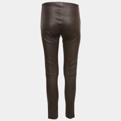 Joseph Brown Stretch Leather Lenny Trousers S
