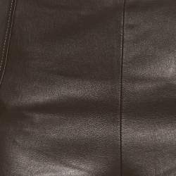 Joseph Brown Stretch Leather Lenny Trousers S