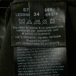 Joseph Black Leather Skinny Pants S