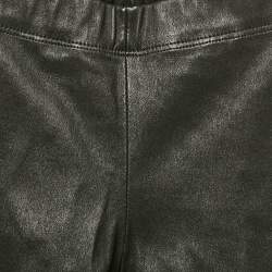 Joseph Black Leather Skinny Pants S