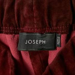 Joseph Burgundy Stretch Suede Legging S