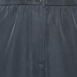 Joseph Navy Blue Cotton Blend Trousers L
