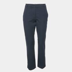 Joseph Navy Blue Stretch Gabardine Trousers M