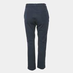 Joseph Navy Blue Stretch Gabardine Trousers M