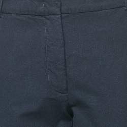 Joseph Navy Blue Stretch Gabardine Trousers M