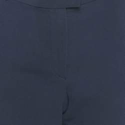 Joseph Navy Blue Stretch Crepe Ben Trousers M