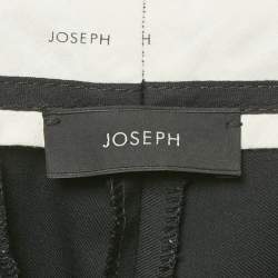 Joseph Black Wool Wide Leg Rocket Super 100 Trousers M