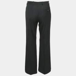 Joseph Black Wool Wide Leg Rocket Super 100 Trousers M