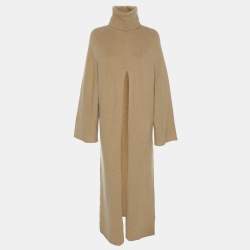 Joseph Brown Wool Knit Vivian Midi Dress S