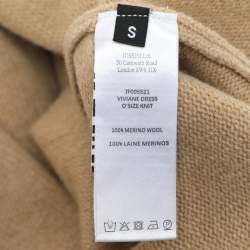 Joseph Brown Wool Knit Vivian Midi Dress S