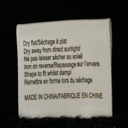 Joseph Black Wool Knit Neck Detail Mini Dress S