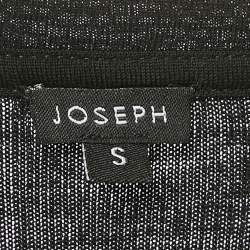 Joseph Black Wool Knit Neck Detail Mini Dress S