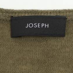 Joseph Olive Green Cashmere Knit Sweater M