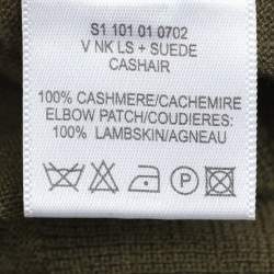 Joseph Olive Green Cashmere Knit Sweater M
