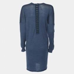 Joseph Blue Wool Knit Dress S