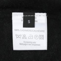 Joseph Black Cashmere Knit Button Front Sweater S