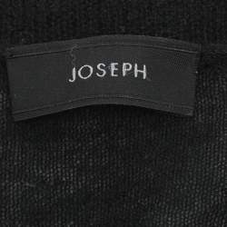 Joseph Black Cashmere Knit Button Front Sweater S