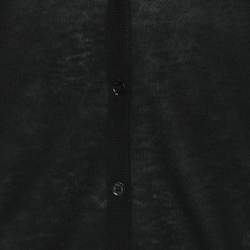 Joseph Black Cashmere Knit Button Front Sweater S