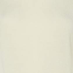Joseph Cream Wool Knit High Neck Sweater S
