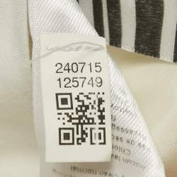 Pre Owned Joseph Off-White Crepe Linen Trousers M