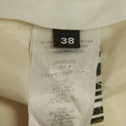 Pre Owned Joseph Off-White Crepe Linen Trousers M