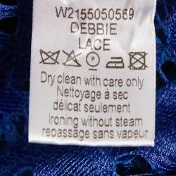 Pre Owned Joseph Cobalt Blue Lace Debbie Top M