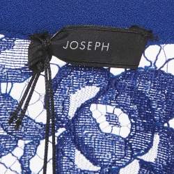 Pre Owned Joseph Cobalt Blue Lace Debbie Top M