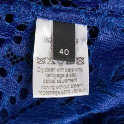 Pre Owned Joseph Cobalt Blue Lace Debbie Top M