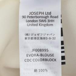 Pre Owned قميص جوزيف إيفور ا حرير أكمام طويلة كريمي/بيج مقاس وسط (ميديم)