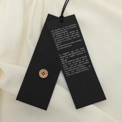 Pre Owned قميص جوزيف إيفورا حرير أكمام طويلة كريمي/بيج مقاس وسط (ميديم)