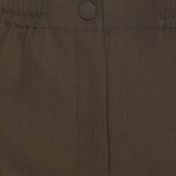 Pre Owned Joseph Olive Green Wool Blend Side Button Trousers M