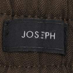 Pre Owned Joseph Olive Green Wool Blend Side Button Trousers M