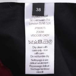 Pre Owned Joseph Burgundy Stretch Crepe Trousers M