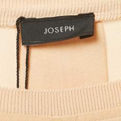 Pre Owned Joseph Beige Silk Key -Hole Tunic Top M