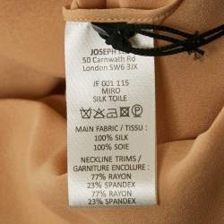 Pre Owned Joseph Beige Silk Key -Hole Tunic Top M
