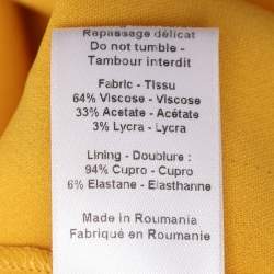 Pre Owned Joseph Yellow Crepe Todd Cady Tops S