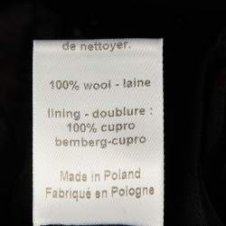 Pre Owned Joseph Black Wool Double Breasted Vest Blazer L