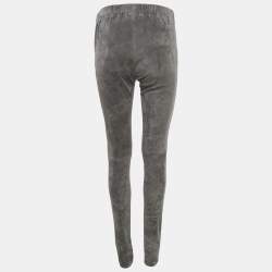 مملوكة مسبقًا Joseph Grey Suede Skinny Trousers M