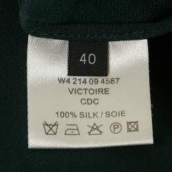 Pre Owned Joseph Blue Silk Pintuck Blouse M